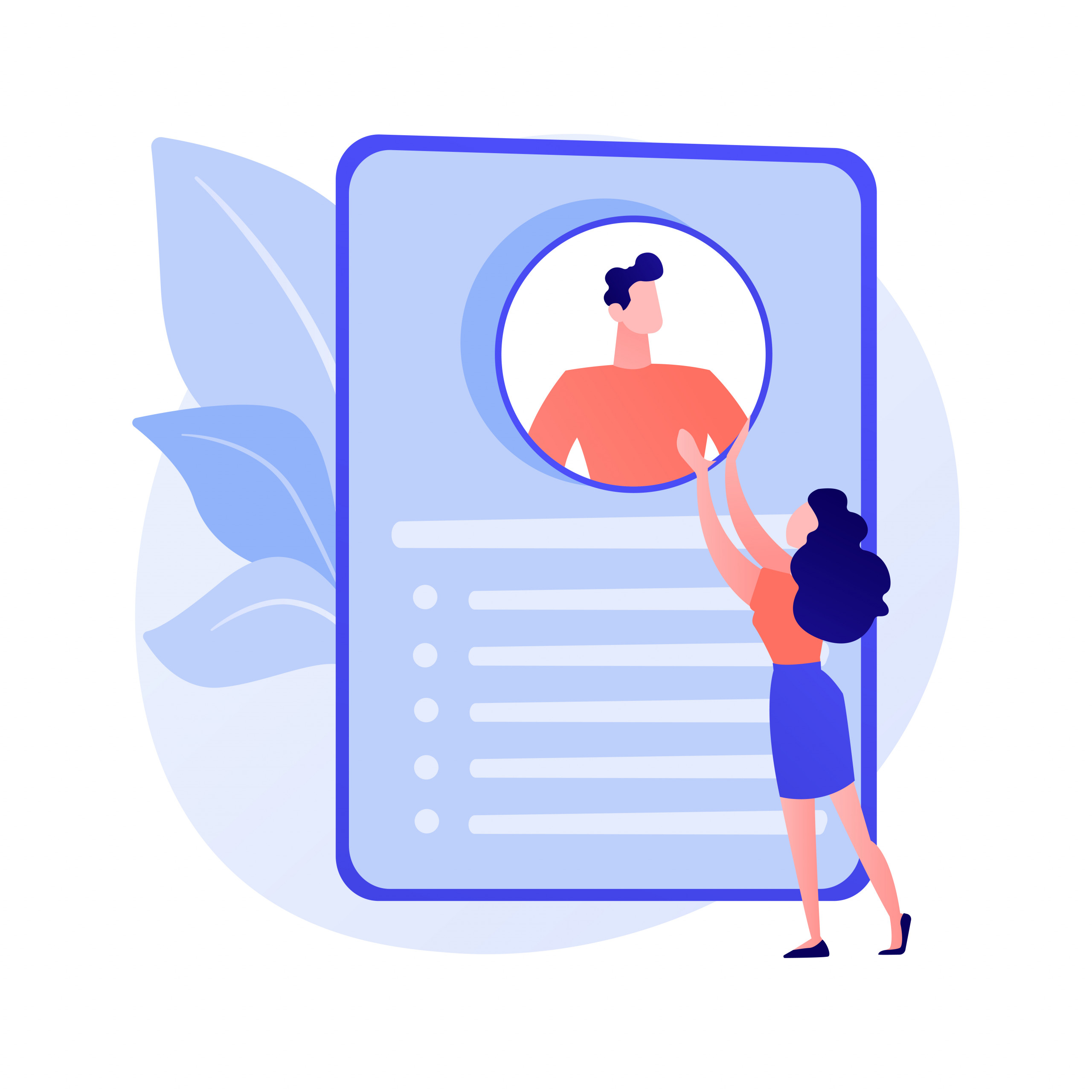 Hiring employee vector concept metaphor